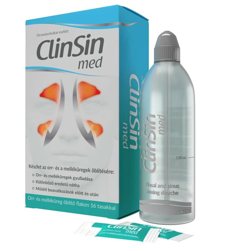 ClinSin Med Orr- Melléküregöblítő Készlet (flakon + 16 tasak)