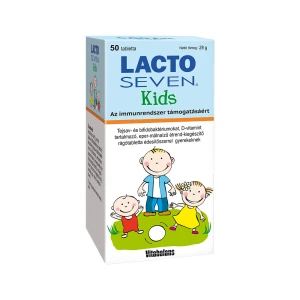 Lactoseven KIDS rágótabletta eper málna VITABALANS 50x