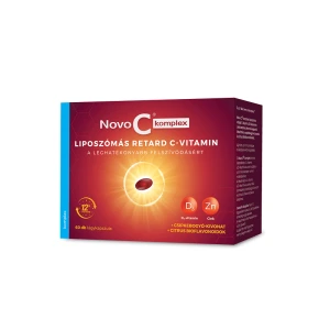 Novo C Komplex liposzómás retard C-vitamin +D3+Cink kapszula