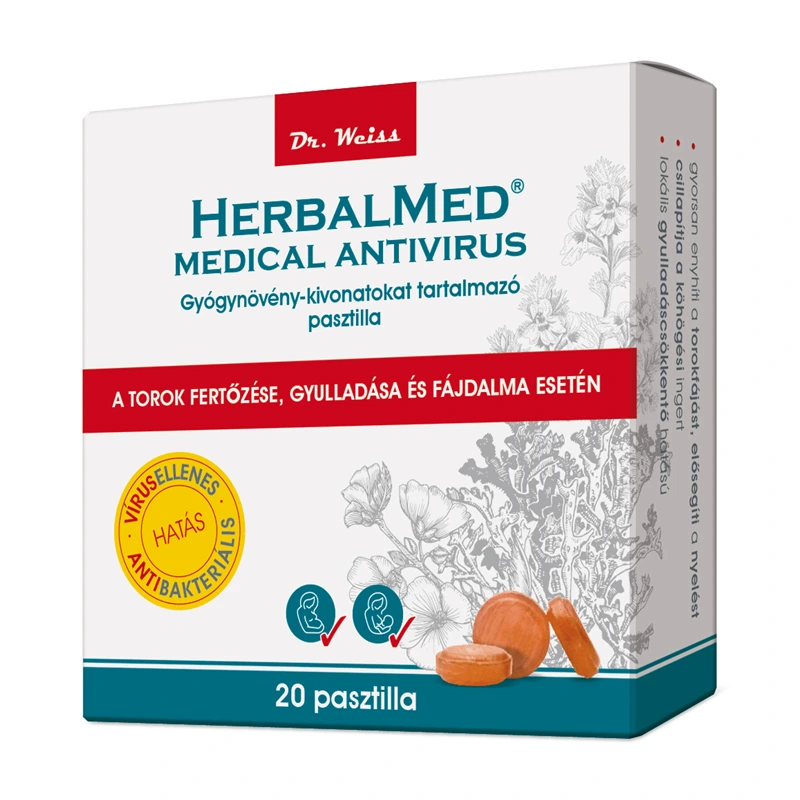 Herbalmed Medical Gyógynövény Pasztilla