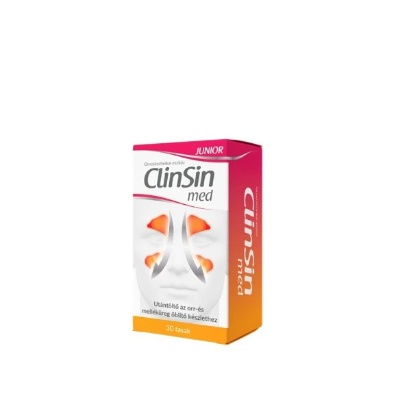 ClinSin Med JUNIOR - Utántöltő az orr- és melléküreg öblítő készlethez (30 tasak)