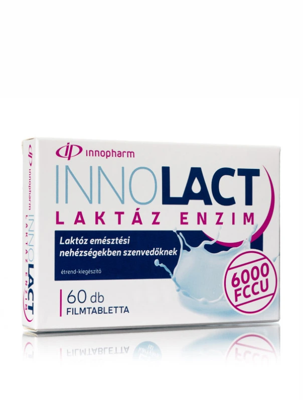 InnoPharm Innolact Laktáz Enzim 6000 FCCU Filmtabletta