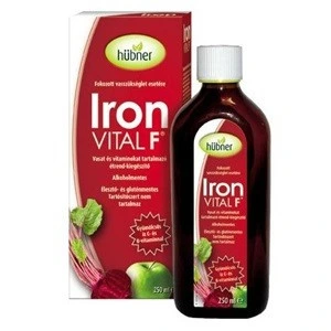 Hübner Iron Vital folyékony étrend-kiegészítő vassal és vitaminokkal