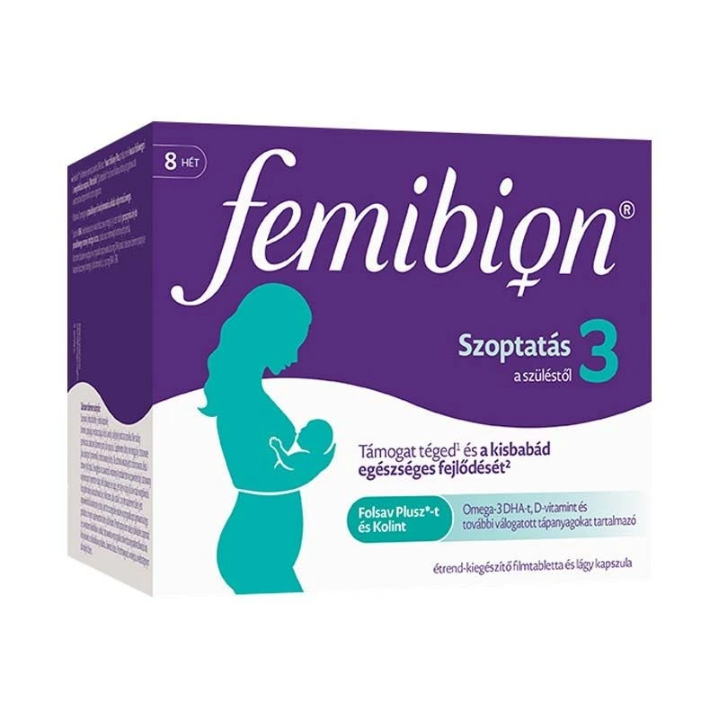 Femibion 3 Szoptatás időszakára filmtabletta és kapszula 8HÉT 56x+56x