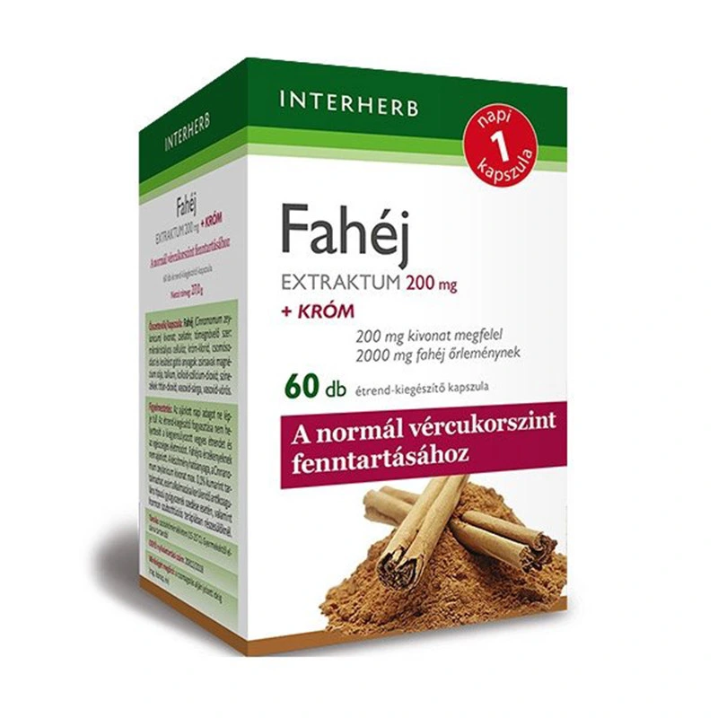 Interherb Fahéj Extraktum + Króm kapszula