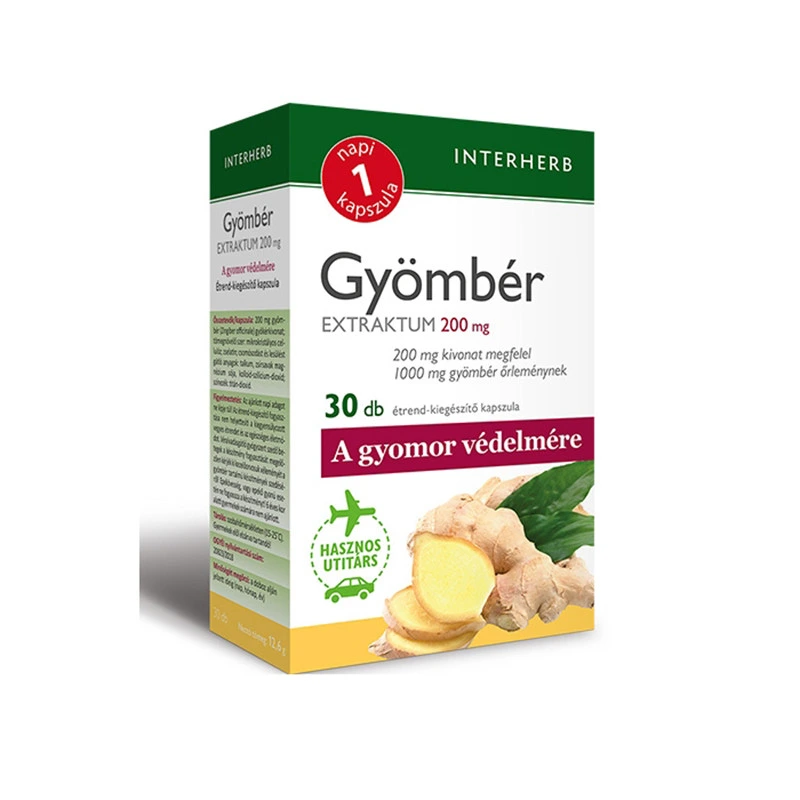 Interherb Gyömbér Extraktum kapszula