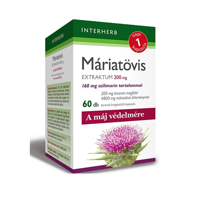 Interherb Máriatövis Extraktum kapszula