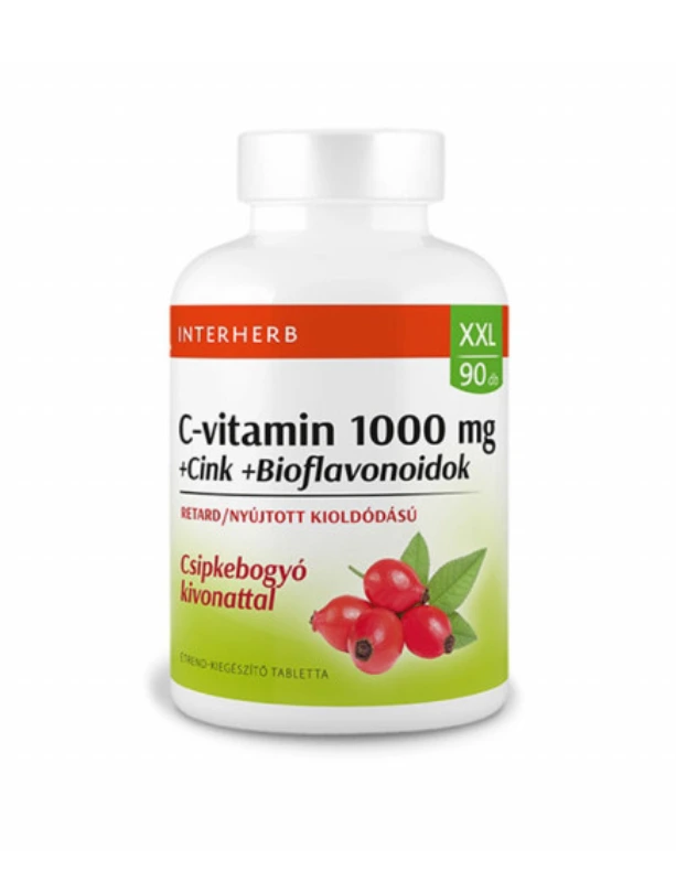 Interherb C-vitamin XXL 1000 mg +Cink +Bioflavonoidok retard