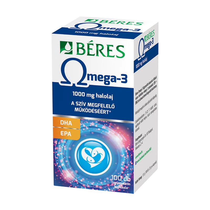 Béres 1000mg Omega-3 lágyzselatin kapszula