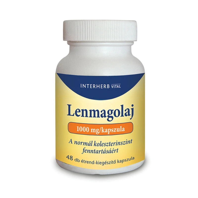 Interherb Lenmagolaj 1000 mg kapszula