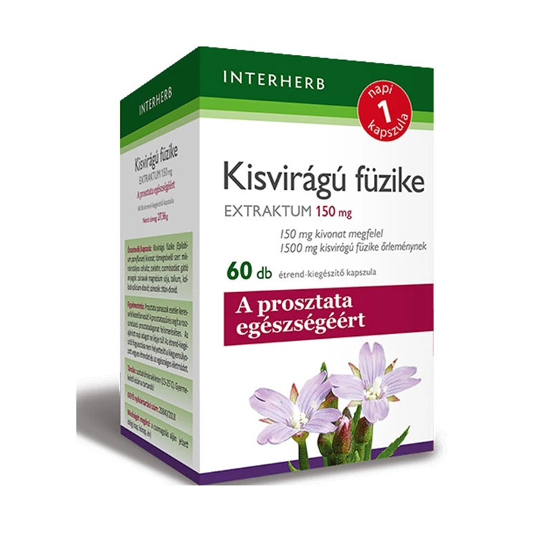 Interherb Kisvirágú füzike Extraktum kapszula