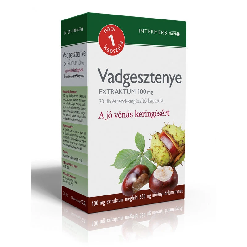 Interherb Vadgesztenye Extraktum kapszula