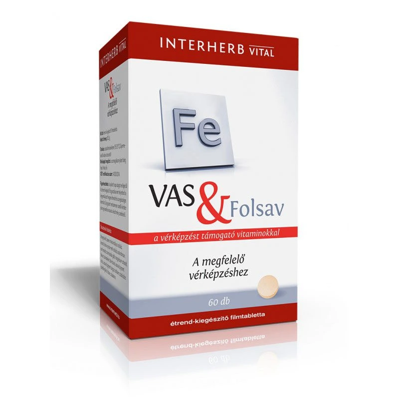 Interherb Vas + Folsav tabletta
