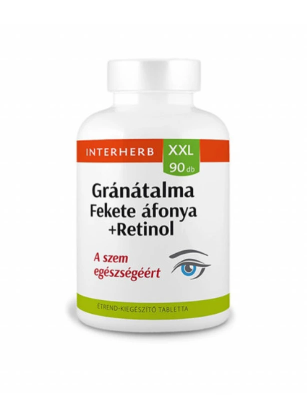 Interherb XXL Gránátalma & Fekete Áfonya+Retinol tabletta
