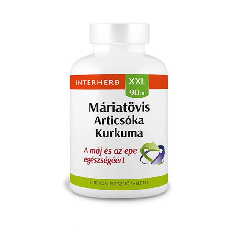 Interherb XXL Máriatövis & Articsóka & Kurkuma tabletta