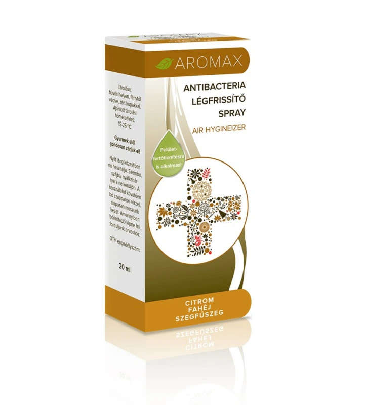 Aromax Antibacteria légfrissítő Citrom Fahéj Szegfűszeg