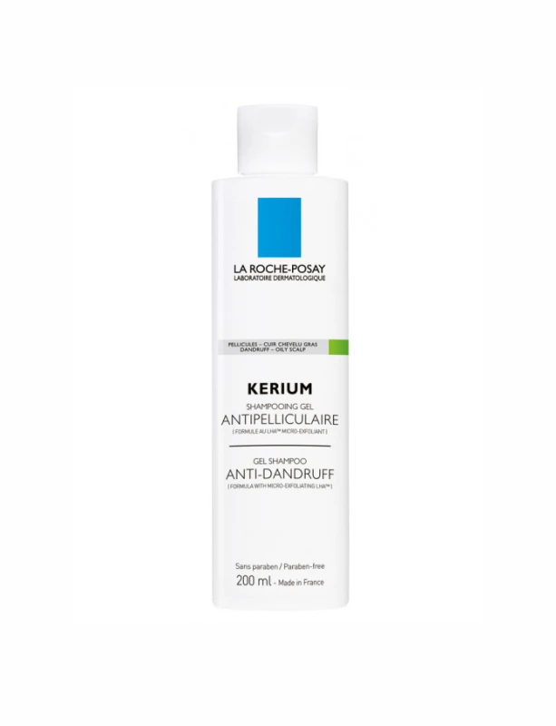 LA ROCHE-POSAY Kerium Mikro-hámlasztó hatású korpásodás elleni gél-sampon zsíros hajra