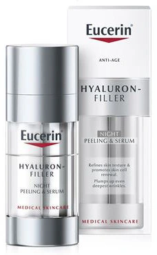 EUCERIN Hyaluron-Filler Éjszakai Bőrmegújító Peeling és Szérum