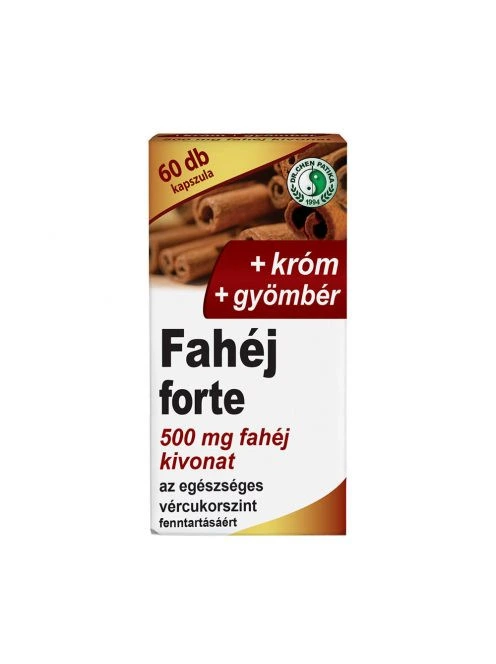 Dr. CHEN Fahéj Forte kapszula gyömbérrel és krómmal