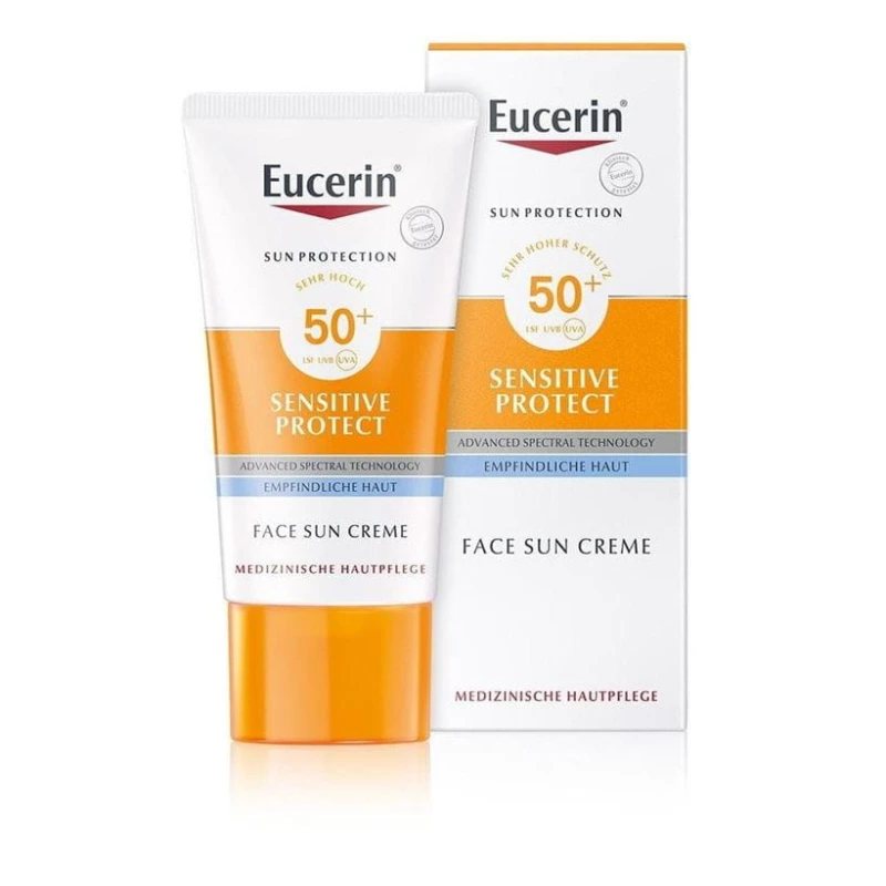 Eucerin Sun Sensitive Protect Napozó krém arcra FF50+