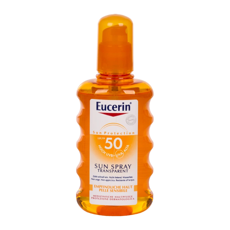 Eucerin Sun Oil Control Dry Touch Sensitive Protect Színtelen napozó spray SPF50+
