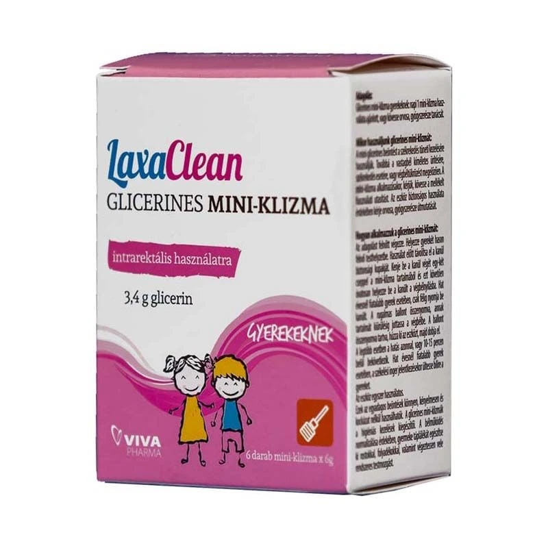LaxaClean Glicerines Mini-Klizma Gyermekeknek székrekedés ellen