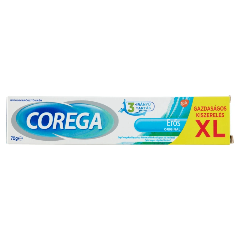 Corega Erős Original műfogsorrögzítő krém XL