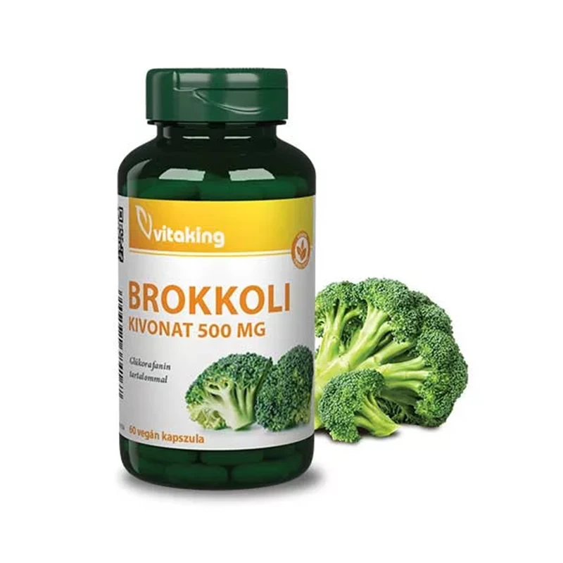 Vitaking Brokkoli kivonat 500mg (2,5mg glükorafanin) kapszula