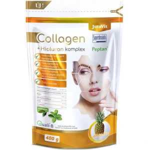 JutaVit Collagen + Hialuron Komplex italpor – Ananász ízben