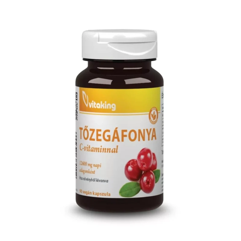 Vitaking Tőzegáfonya kivonat C-vitaminnal vegán kapszula