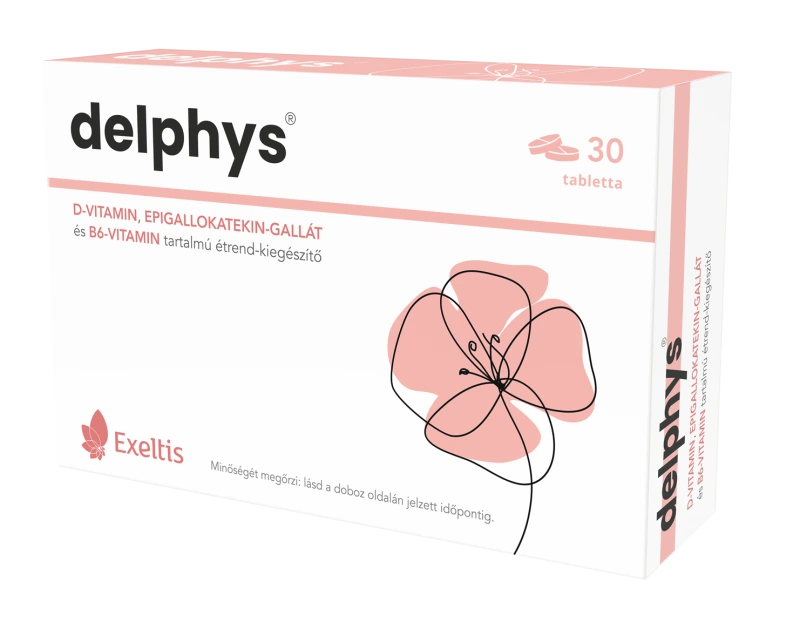 Delphys D-vitamin EGCG +B6 vitamin étrend-kiegészítő tabletta