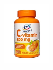 1x1 Vitamin C-vitamin 500mg rágótabletta narancs
