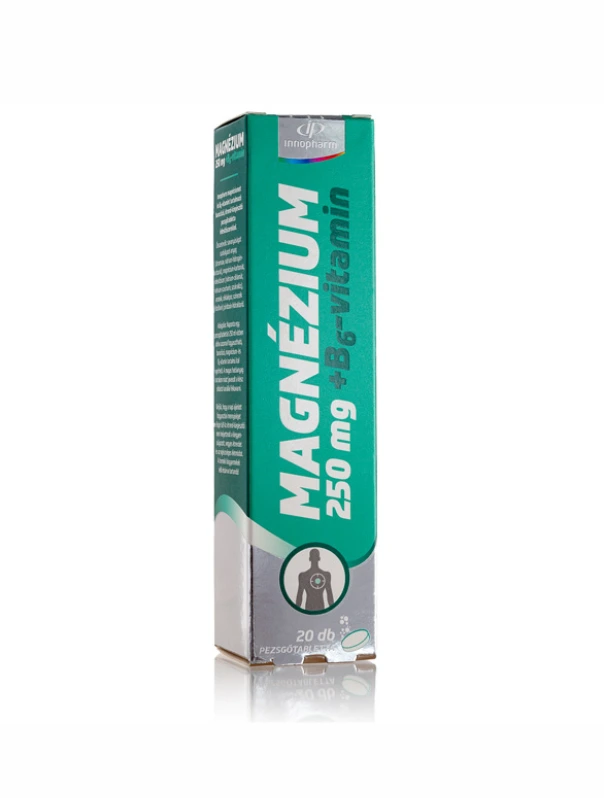 InnoPharm Magnézium 250mg B6 pezsgőtabletta barack