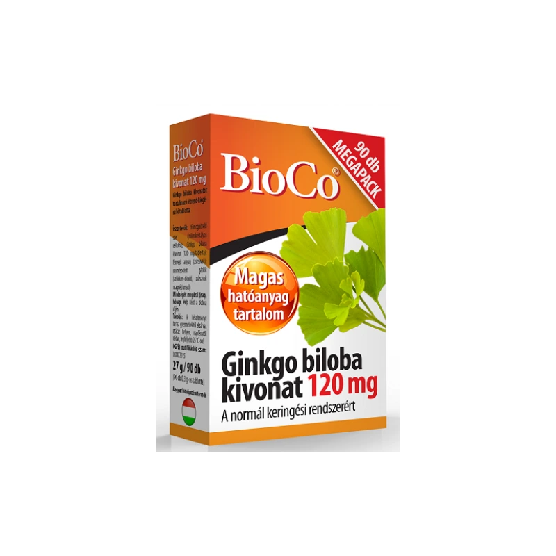 BioCo Ginkgo Biloba kivonat 120 mg Megapack