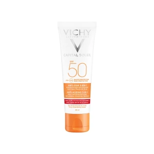 Vichy Capital Soleil Anti-Aging öregedésgátló napvédő krém 3 in 1 SPF50+