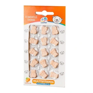 1x1 Vitamin Multivitamin narancsízű rágótabletta mackó
