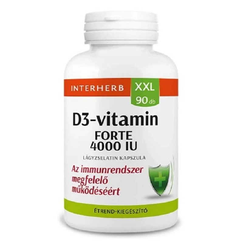 Interherb XXL D3-vitamin 4000NE Forte kapszula