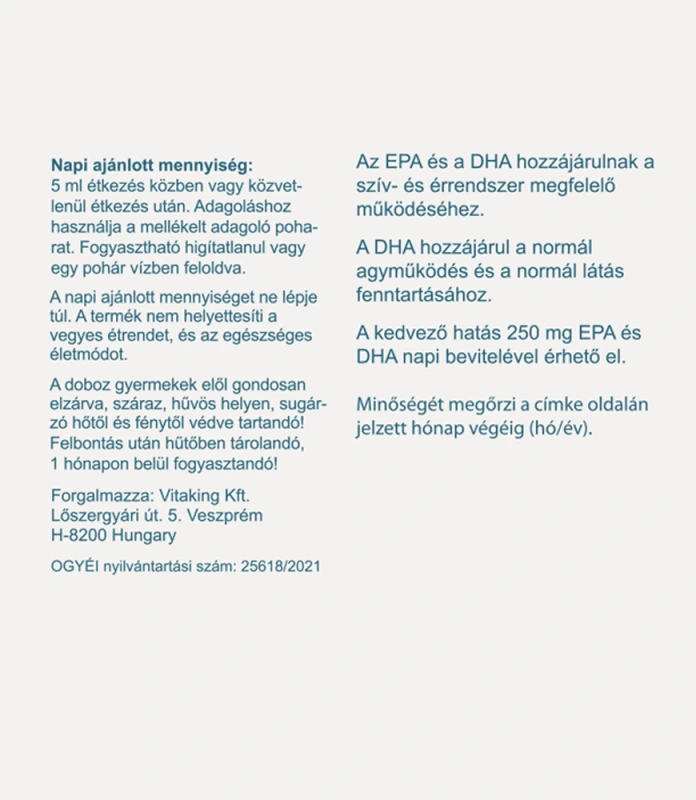 Vitaking Omega-3 halolaj