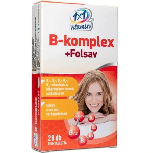1x1 Vitamin B-Komplex Folsavval filmtabletta