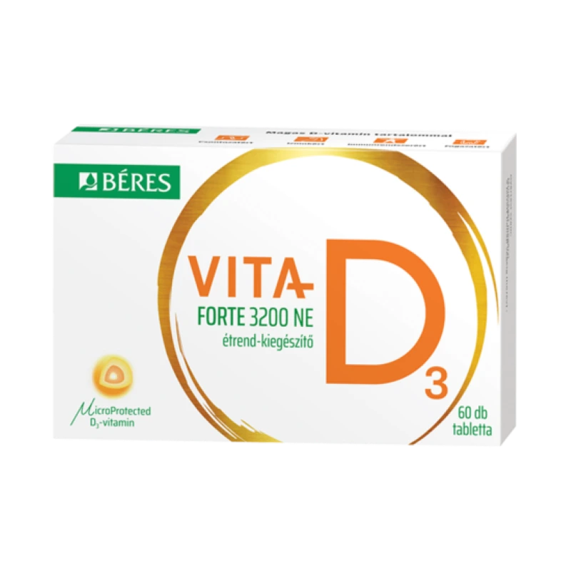 Béres Vita-D3 3200NE Forte étrendkiegészítő tabletta