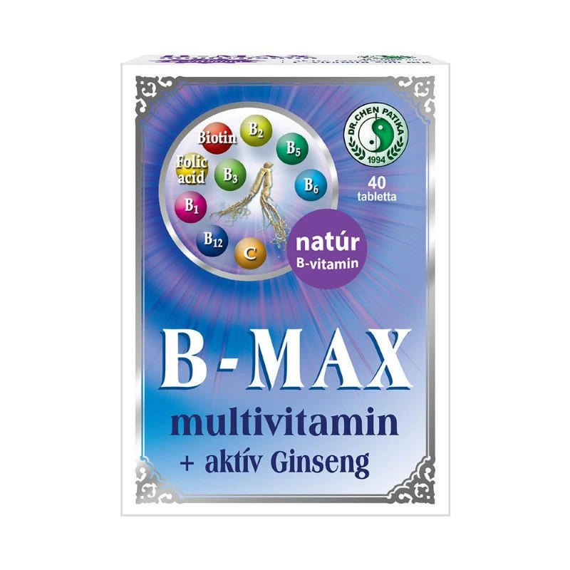 Dr. CHEN B-MAX Multivitamin és Aktív Ginseng tabletta