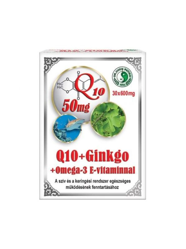 Dr. CHEN Q10 Ginkgo Omega-3 E vitamin kapszula