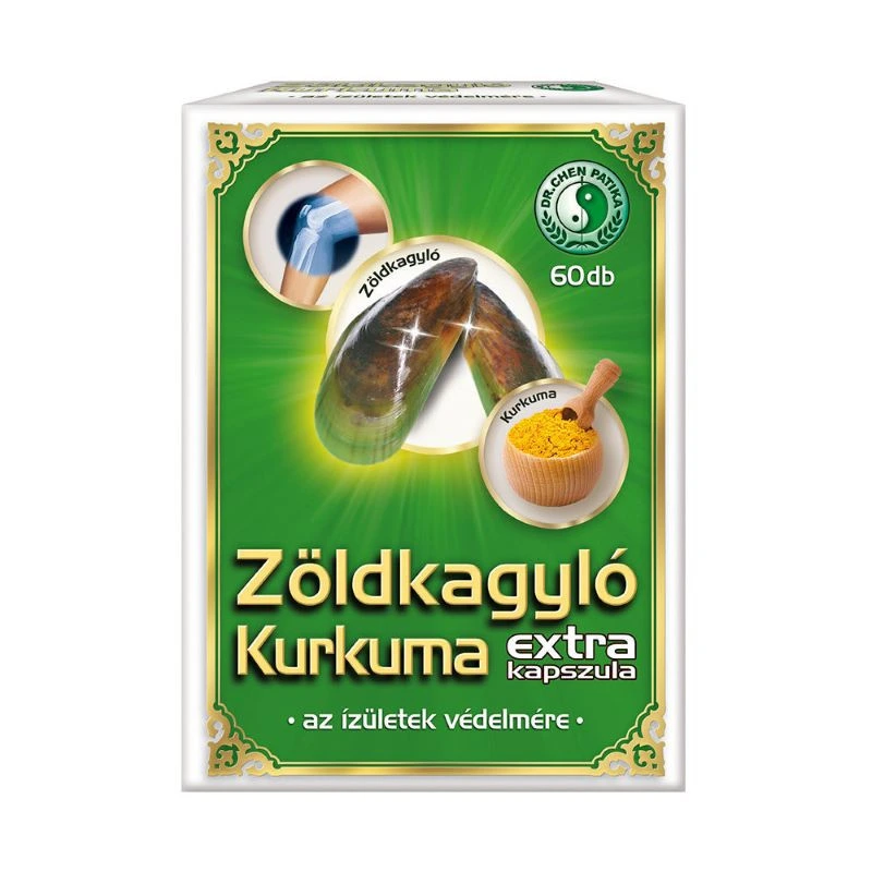 Dr. CHEN Zöldkagyló Kurkuma Extra kapszula