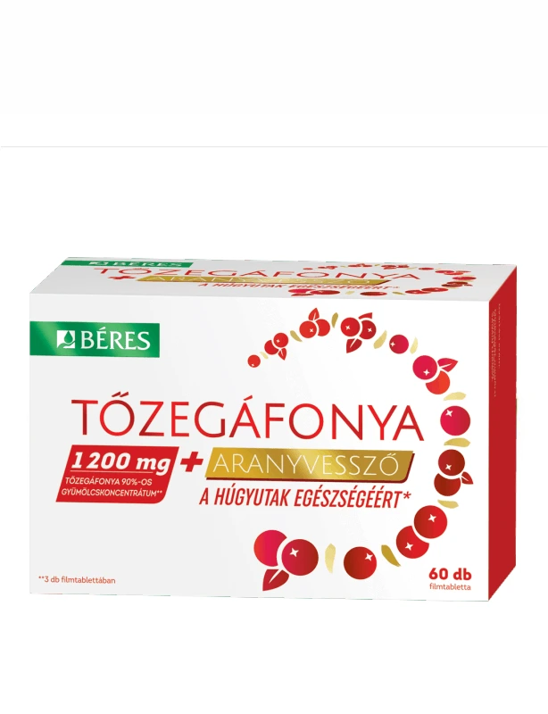 Béres Tőzegáfonya+Aranyvessző filmtabletta