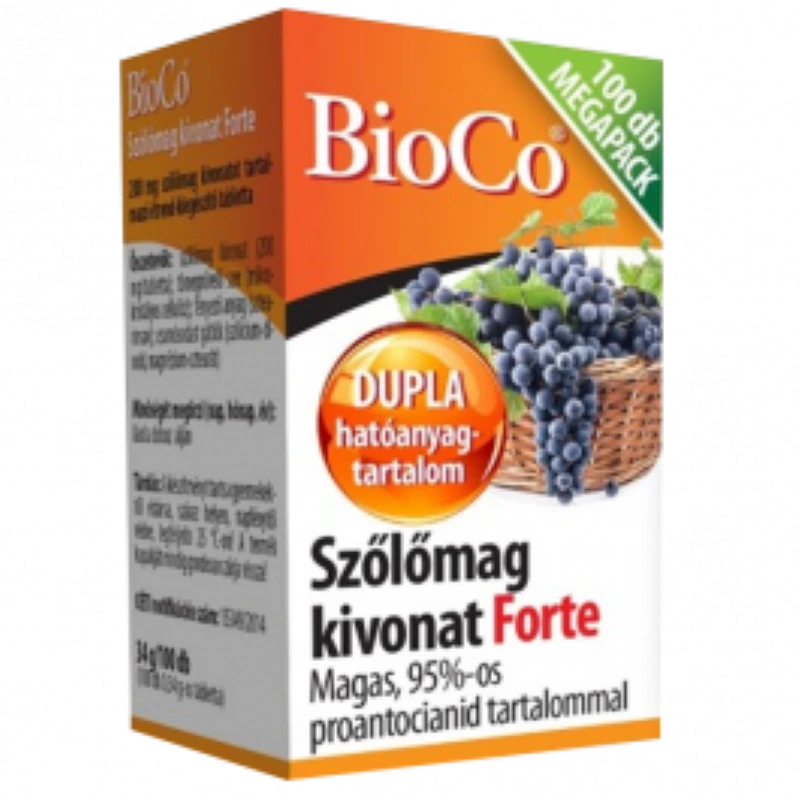 Bioco Szőlőmag FORTE tabletta Megapack
