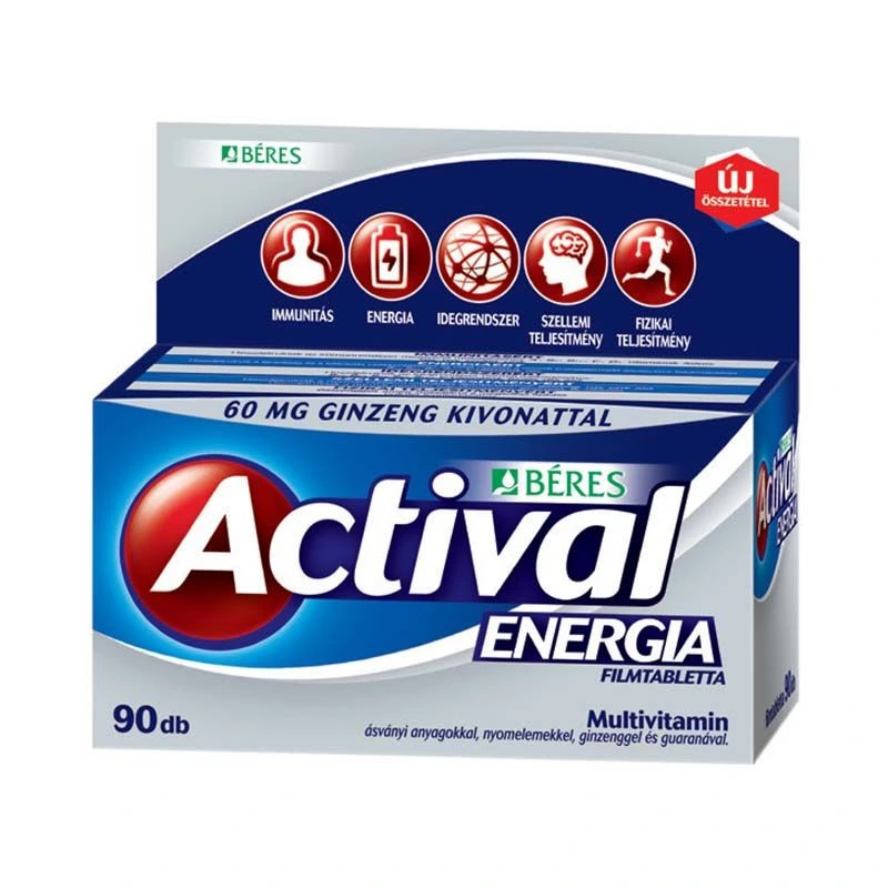 Béres Actival Energia Ginzeng Guarana filmtabletta
