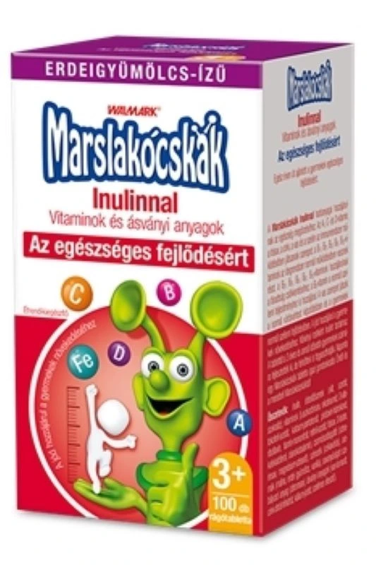 Walmark Marslakócskák Inulin erdei gyümölcs rágótabletta