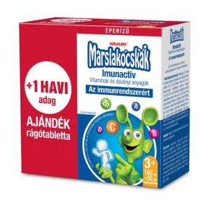 Walmark Marslakócskák Imunactiv eper ízű rágótabletta + 1 havi adag ajándék - 100x+30x