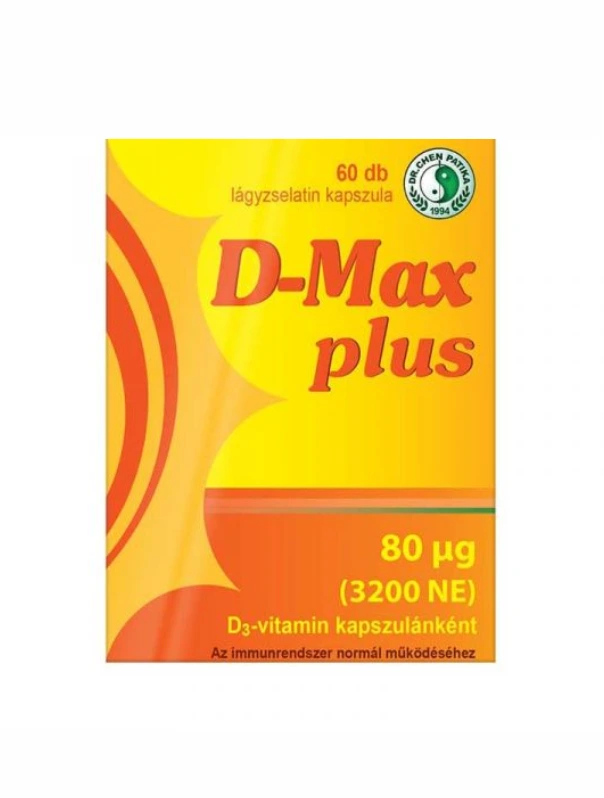 Dr. CHEN D-Max Plus D3-vitamin 3200NE kapszula