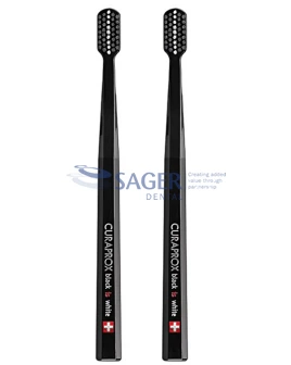 Curaprox fogkefe Black is White duo (2 fekete)